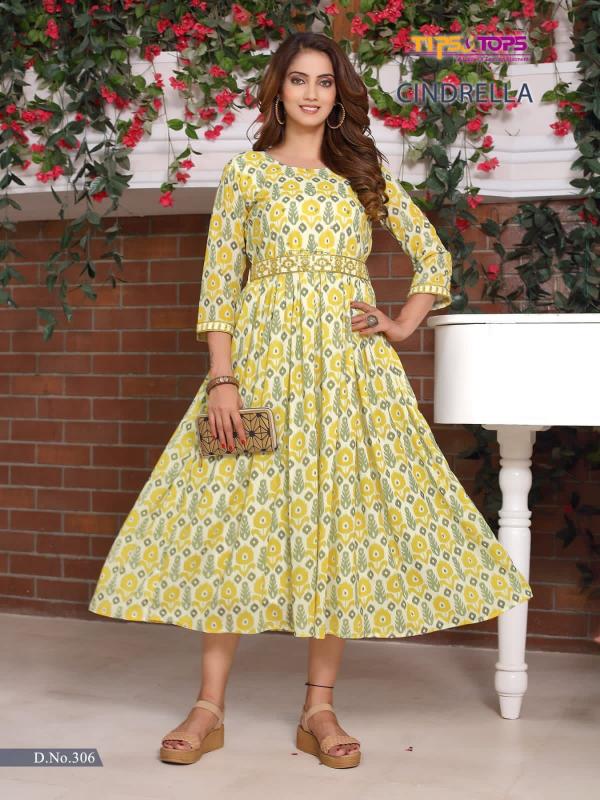 Tips Tops Cindrella Vol 3 Georgette Designer kurti Collection